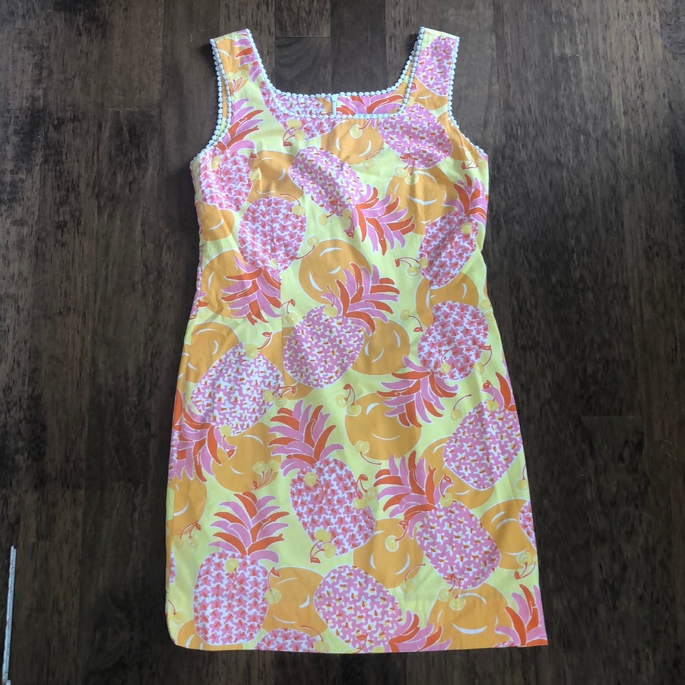 Lilly Pulitzer Vintage White tag pineapple shift